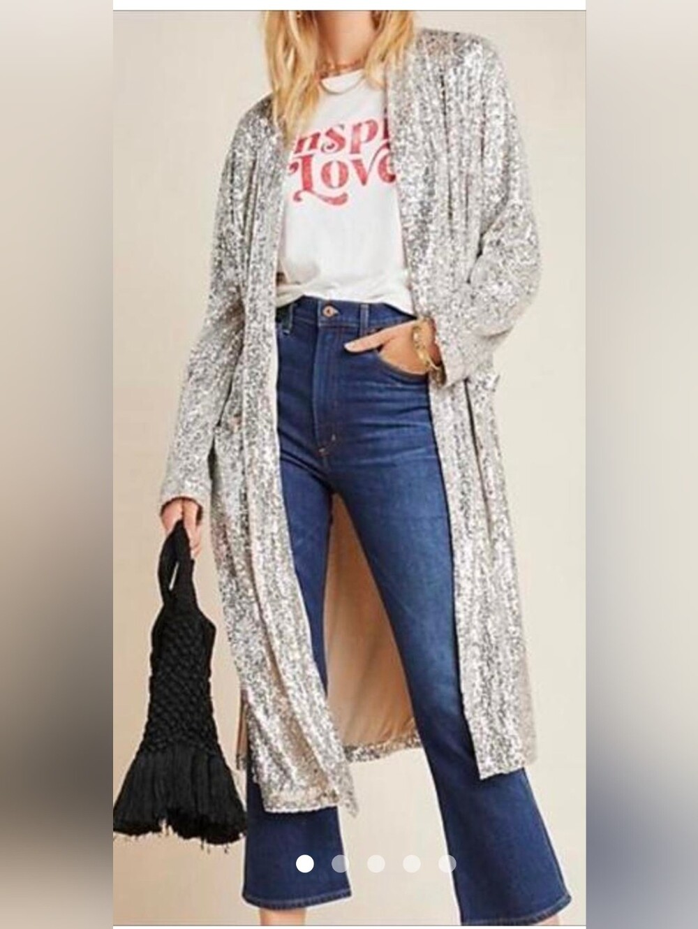BB Dakota Sequined Dulcinea Duster from Anthropologie sold out!